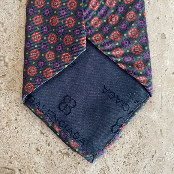 BALENCIAGA Vintage Silk Tie - Picture 5 of 7